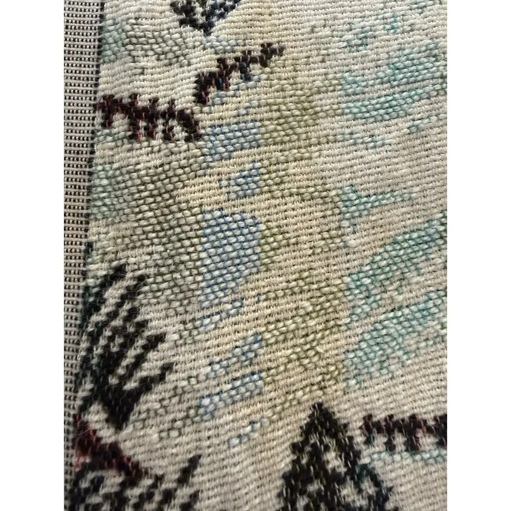 Vintage 90s Goodwin Weavers Winter Bunny Woven Throw Blanket USA 51x62 Cottage